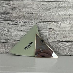 GWP- Prada Beauty Mint Green Triangle Mirror